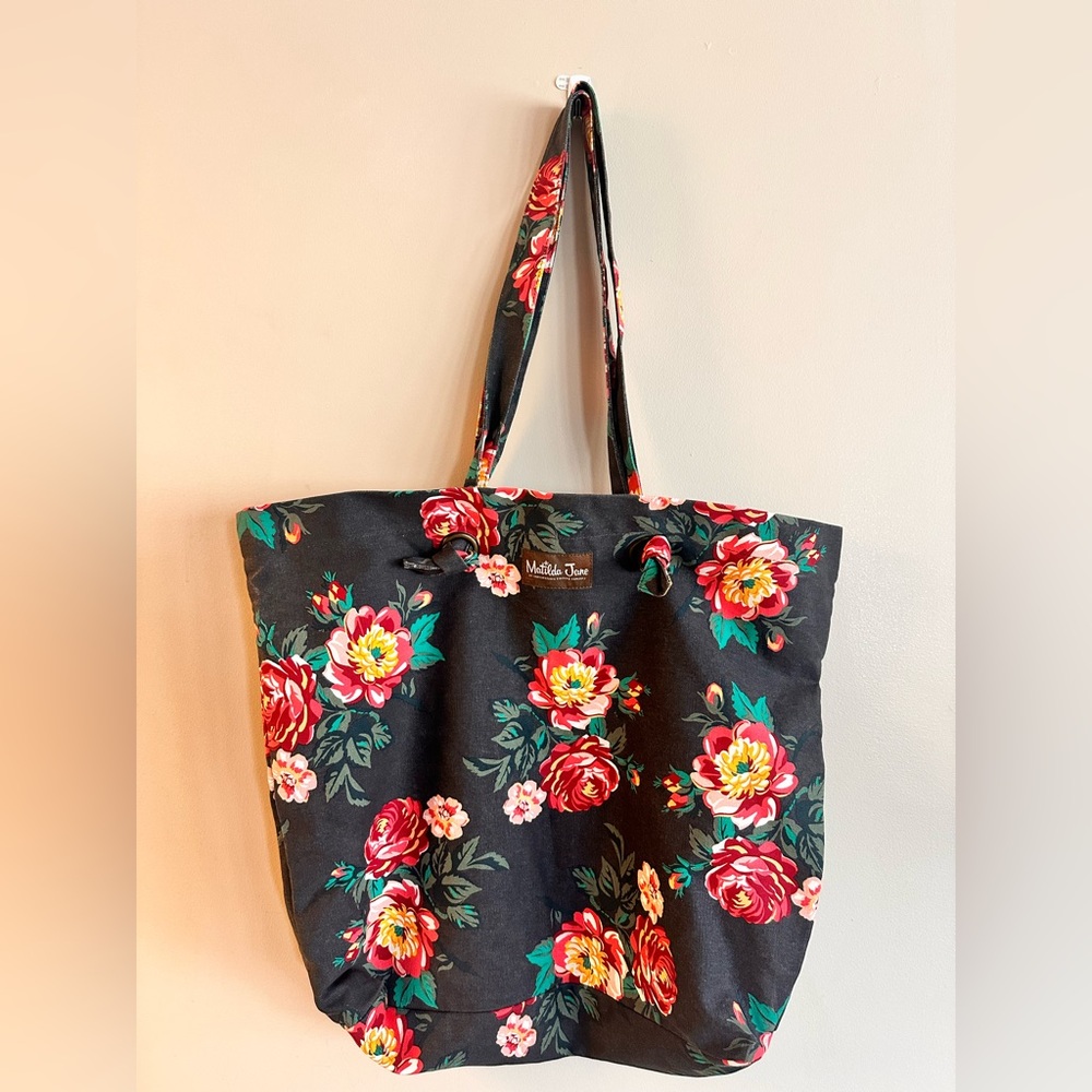 Matilda Jane Large Floral Canvas Tote — Bold, Bright & Functional